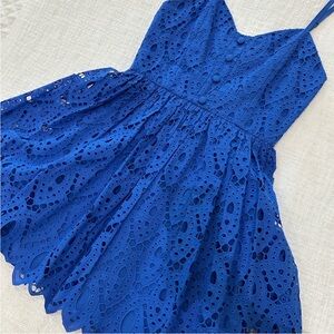 Alice + Olivia Royal Blue Lace Dress